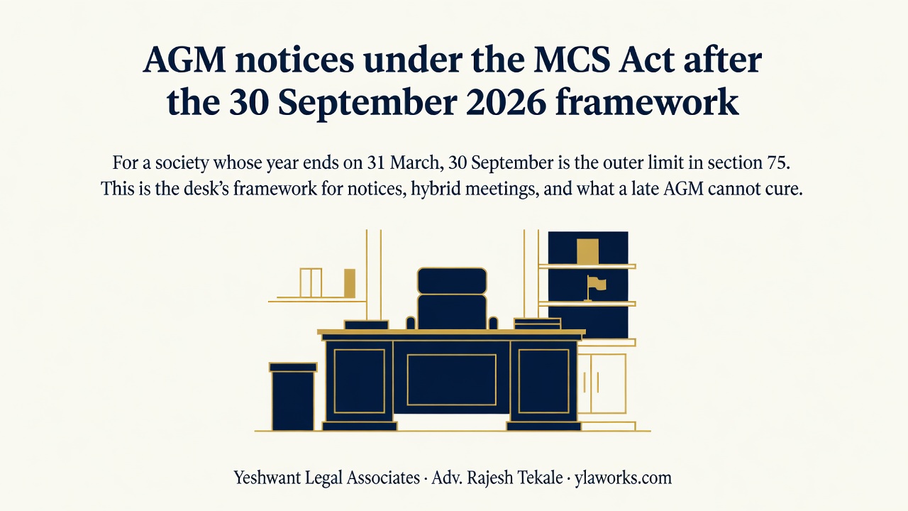 AGM notices under the MCS Act after the 30 September 2026 framework